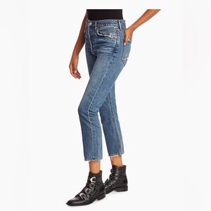 Agolde Riley Mid Rise Straight Leg Ankle Jeans 26